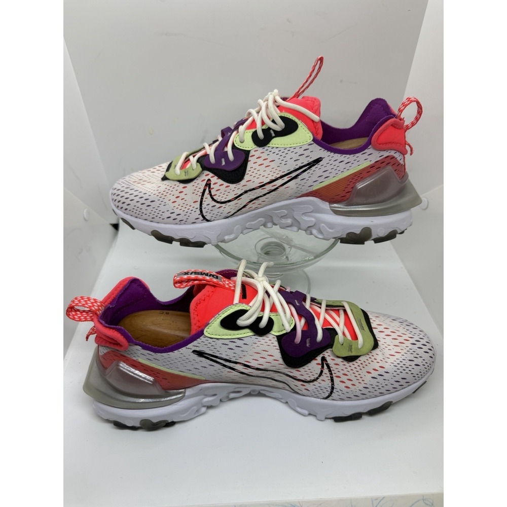 Nike React Vision Mens Ivory Volt Sneakers CD4373-102 Size 11